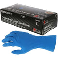 SensaTouch 5049, Disposable Gloves, 11 mil Palm, Latex, Powder-Free, M, 50 PK, Blue