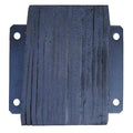 Dock Bumper, 12x6x14 In., Rubber