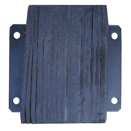 Dock Bumper, 12x6x14 In., Rubber