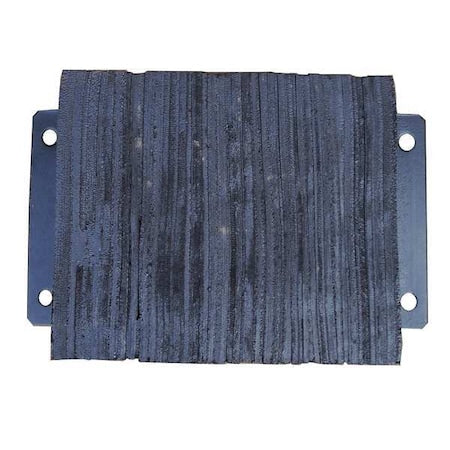 Dock Bumper, 12x6x20 In., Rubber