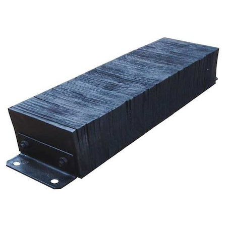 Dock Bumper, 12x6x38 In., Rubber