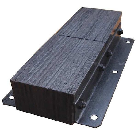 Dock Bumper, 24x4-1/2x13 In., Rubber
