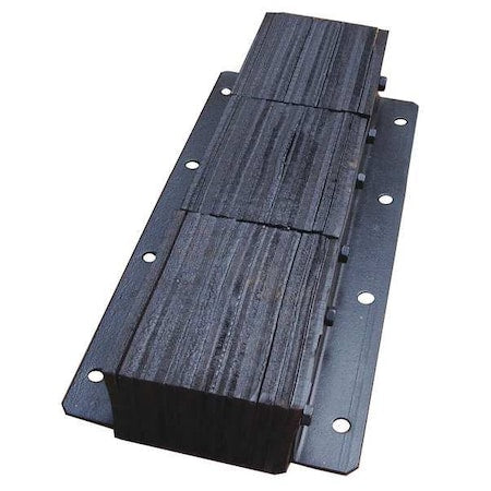 Dock Bumper, 30x4-1/2x13 In., Rubber