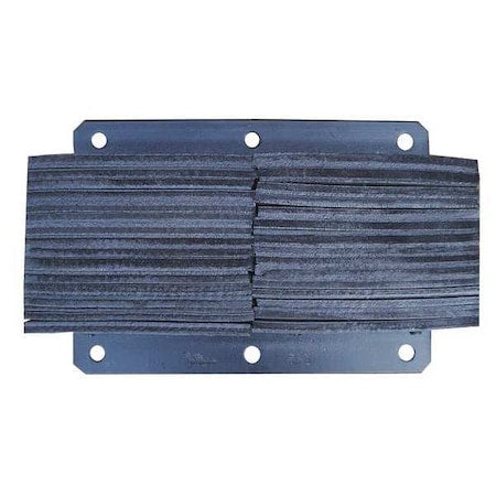 Dock Bumper, 20x6x13 In., Rubber