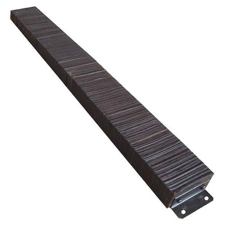Dock Bumper, 10x4-1/2x98 In., Rubber