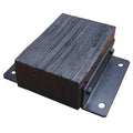 Dock Bumper, 12x4-1/2x14 In., Rubber