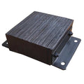 Dock Bumper, 12x4-1/2x16 In., Rubber