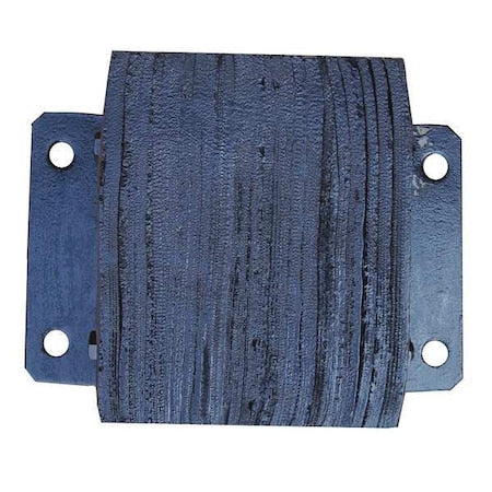 Dock Bumper, 10x6x14 In., Rubber