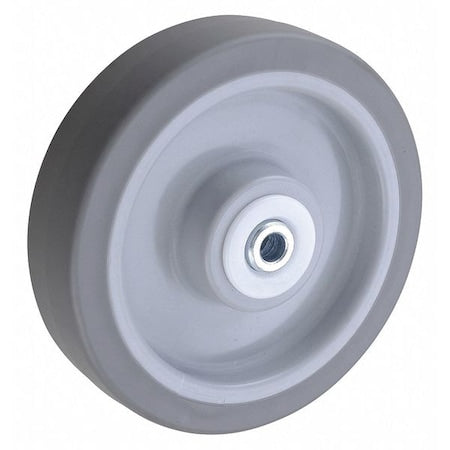 Caster Wheel, TPR, 6 in., 300 lb., Delrin