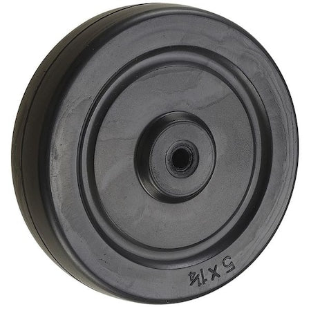 Caster Wheel, Rubber, 5 in., 190 lb.