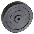 Caster Wheel, Rubber, 6 in., 400 lb.