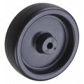 Caster Wheel, Polyolefin, 5", 350 lb., Black