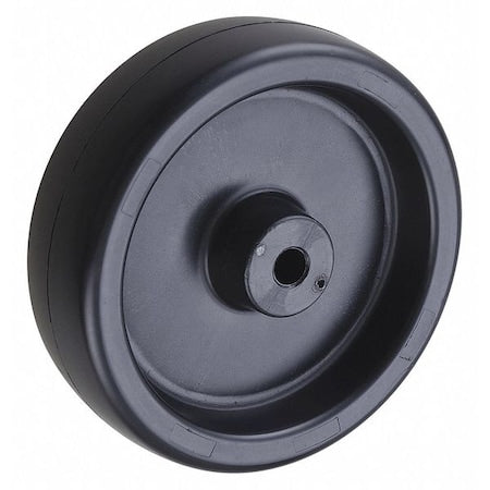 Caster Wheel, Polyolefin, 5", 350 lb., Black