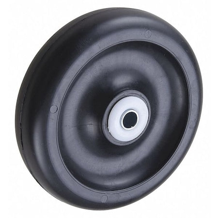 Caster Wheel, Polyolefin, 5in, 350 lb, Black