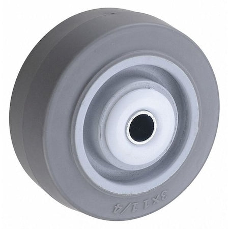 Caster Wheel, TPR, 3 in., 200 lb., Gray Core