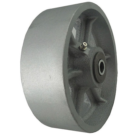 Caster Wheel, Cast Iron, 1400 lb., Gray