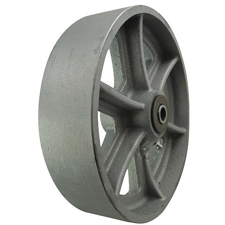 Caster Wheel, Cast Iron, 8 in., 1800 lb.