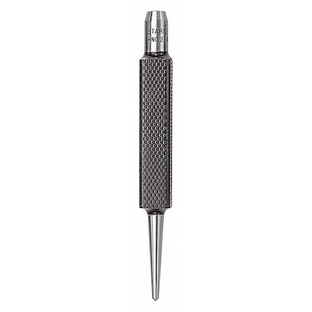 Center Punch, Steel, 3-1/2" L, 5/64" dia.
