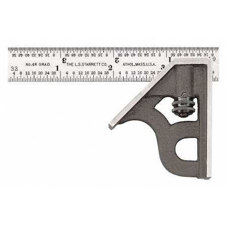 Combination Square Set, 2 pcs., Blade 4" L