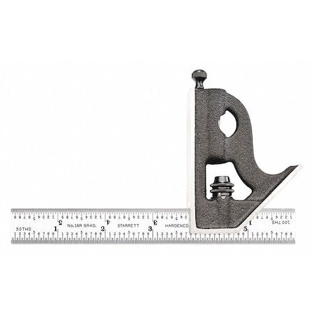 Combination Square Set, 2 pcs., Blade 6" L