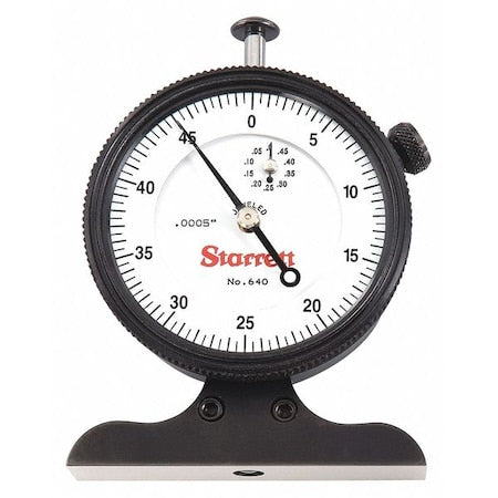 Dial Depth Gage, 0 to 1/2" Range