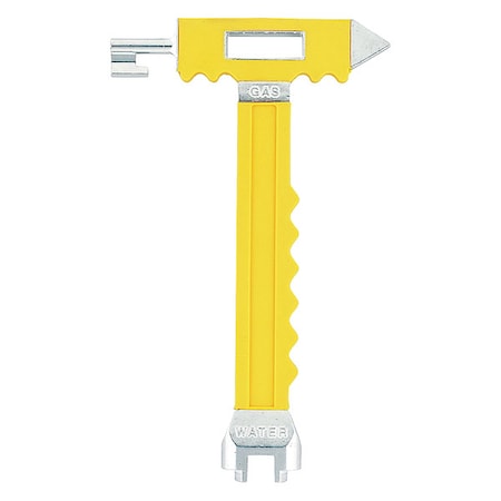 Emergency Tool, Aluminum, Yellow
