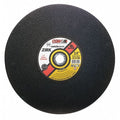 Abrasive Cut-Off Wheel, Type 1, 14 in Dia, 3/32 in Thick, 1 in Arbor Hole Size, 24 Grit