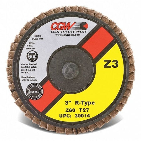 Flap Disc, 2, T27, C/Z, Reg Roll On 40G