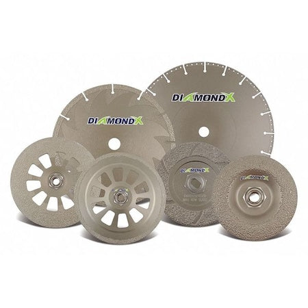 Abrasive Cut-Off Wheel, Type 1, 16 in Dia, 0.15 in Thick, 1 in Arbor Hole Size, Diamond, 24 Grit
