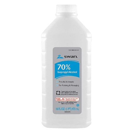 Topical Antiseptic Liquid, Isopropyl Rubbing Alcohol, 70% Alcohol, 16 oz Bottle