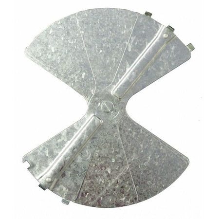 Balancing Damper, Radial, Galvanized steel, 8"", PK2