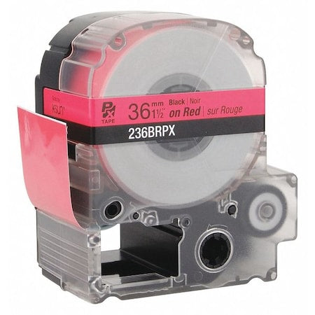 1-1/2 in Black on Red Label Cartridge