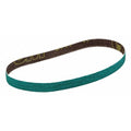 Sanding Belt, 0.5 in W, 24 in L, Alumina Zirconia, 40 Grit, 40, Green