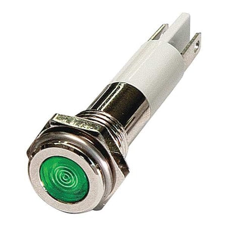 Flat Indicator Light, Green, 24VDC