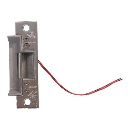 Electric Door Strike, Stainless Steel, Stainless steel, Includes: Adhesive Shims, Mounting Clips