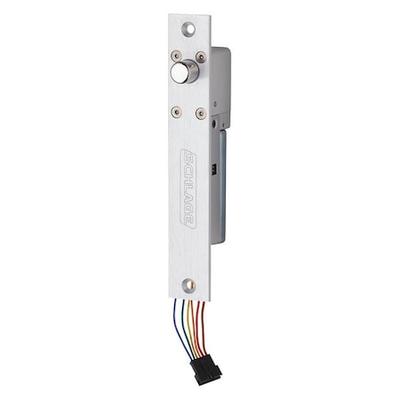 Mortise Bolt Lock, 12/24VDC, Aluminum
