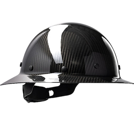 Hard Hat, Carbon Fiber, 8 Point Ratchet, Type 1, Class C, Black
