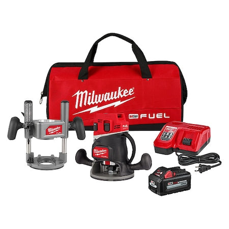 Router Kit, Cordless, 2.25 hp, 25000 RPM