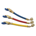 Manifold Hose Set,9 In,Red,Yellow,Blue