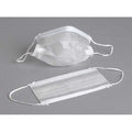 Disposable Procedural Face Mask, 1-Ply, Dual, Non-Adjustable Strap, Metal Nose Clip, White, M