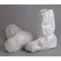Disposable Boot Covers, Microbreathe, White, Slip Resistant Sole: Yes , M