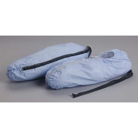 Disposable Boot Covers, Polyethylene, Polypropylene, Blue, Slip Resistant Sole: Yes , Universal