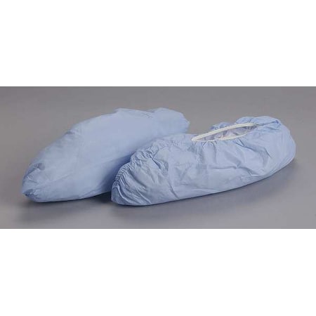 Disposable Shoe Covers, Polyethylene, Polypropylene, Blue, Slip Resistant Sole: Yes , Universal