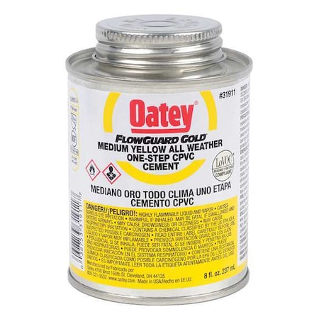 Cement, Low VOC, 8 oz., Yellow