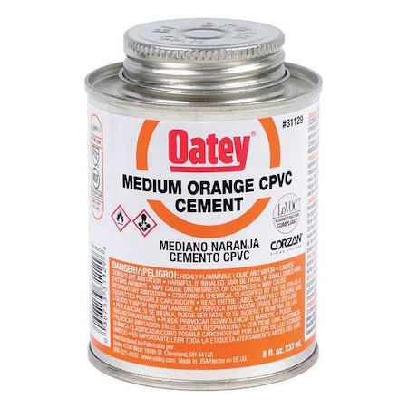Cement, Low VOC, 8 oz., Orange