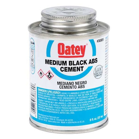 Cement, Low VOC, 8 oz., Black