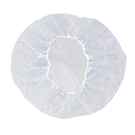 Hairnet, Polyester, White, 24 in Dia., Size Large, 1000PK