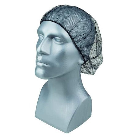 Hairnet, Polyester, 21 in Dia., Black, M, 100 PK