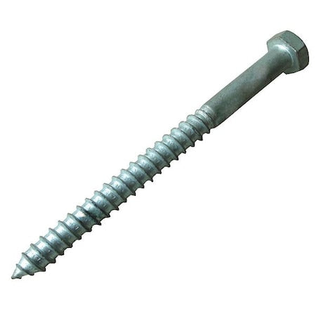 Lag Bolts, 6in.L, 7/8in.W, 7/8in.H, Steel
