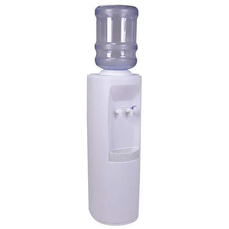 Cold, Room Temperature Bottled Water Dispenser - White